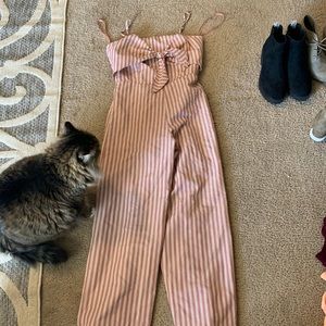 Jumpsuit with spaghetti straps